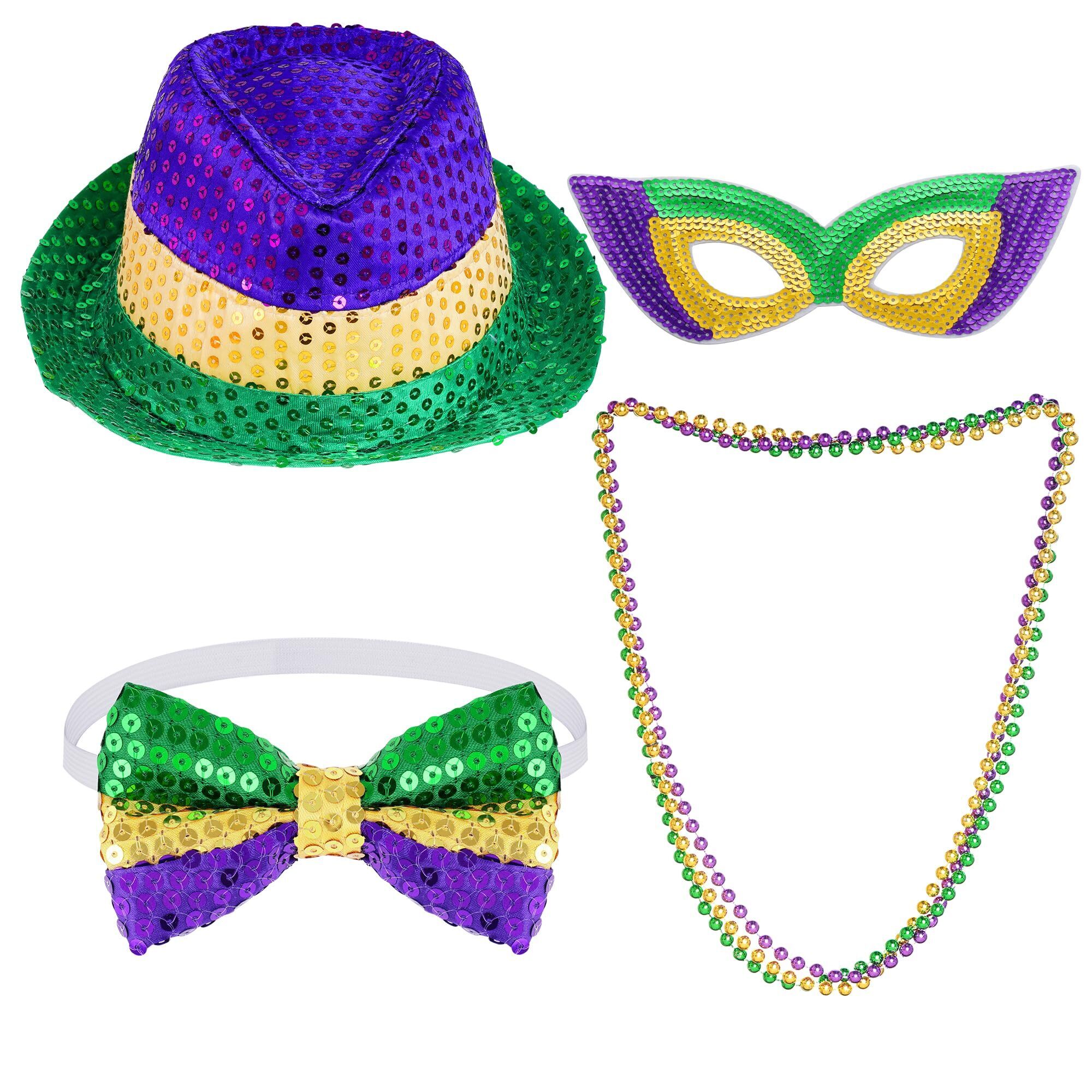 1234 Mardi Gras Hat Mardi Gras Costume Accessoriess Sequin